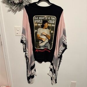 Custom Morgan Wallen World Tour Concert Tee with kimono sleeves